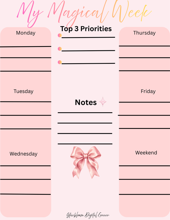 My Magical Week🩷✨