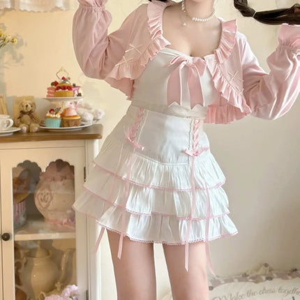 Fairy Frosting Ruffle Skirt🤍✨