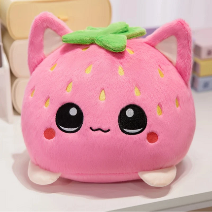 Strawberry Neko Cuddle Plush❤️🍓