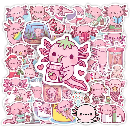 Kawaii Axolotl Sticker Pack🩷🍓