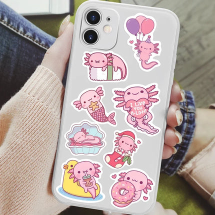 Kawaii Axolotl Sticker Pack🩷🍓