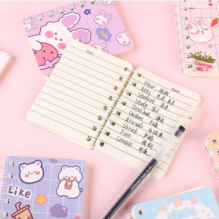 Kawaii Animal Spiral Notebook🩵📓