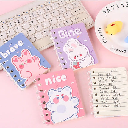 Kawaii Animal Spiral Notebook🩵📓