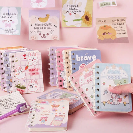 Kawaii Animal Spiral Notebook🩵📓
