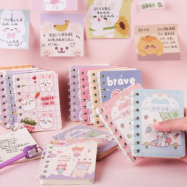 Kawaii Animal Spiral Notebook🩵📓