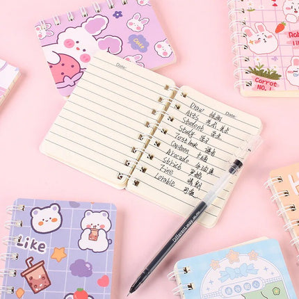 Kawaii Animal Spiral Notebook🩵📓