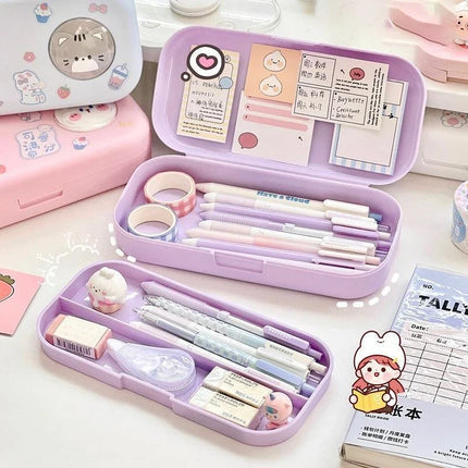 Pastel Pals Double-Decker Pencil Case🩷✏️