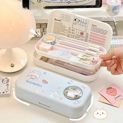Pastel Pals Double-Decker Pencil Case🩷✏️