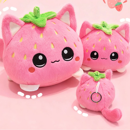 Strawberry Neko Cuddle Plush❤️🍓