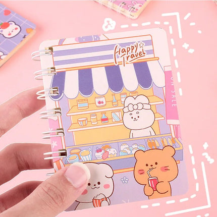 Kawaii Animal Spiral Notebook🩵📓