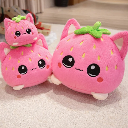 Strawberry Neko Cuddle Plush❤️🍓