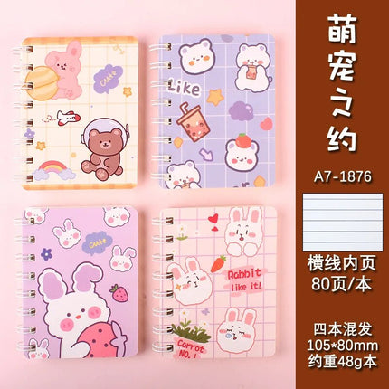 Kawaii Animal Spiral Notebook🩵📓