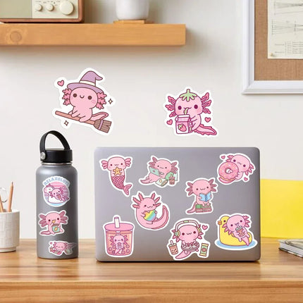 Kawaii Axolotl Sticker Pack🩷🍓