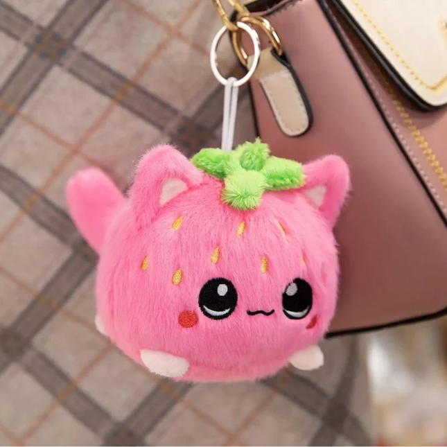 Strawberry Neko Cuddle Plush❤️🍓