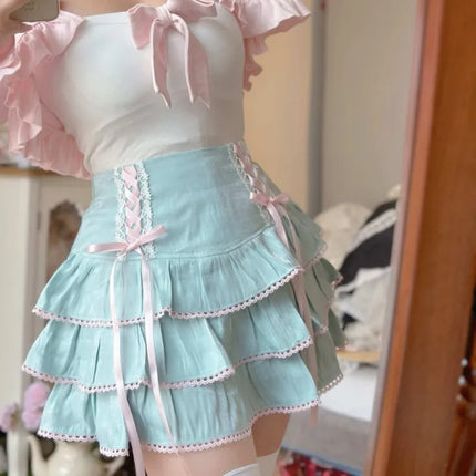 Fairy Frosting Ruffle Skirt🤍✨