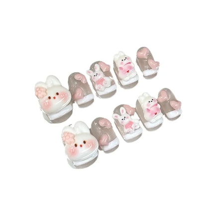 Bunny Blush Press-On Nails🩷🐰