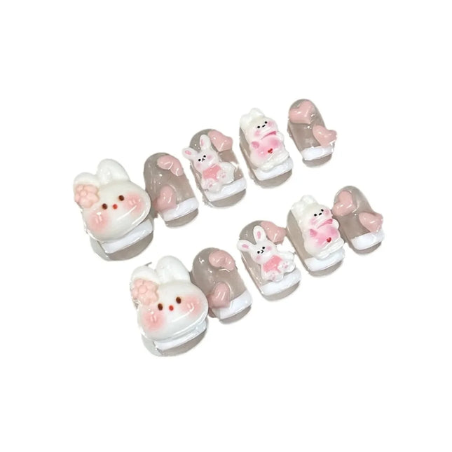 Bunny Blush Press-On Nails🩷🐰