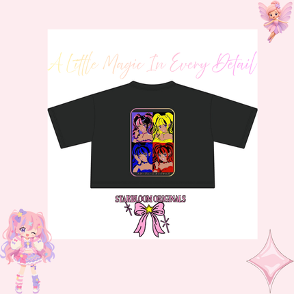 Starbloom Originals Four Hearts Crop Tee🩷✨