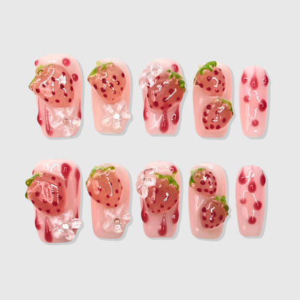 Berry Sweet Press-On Nails❤️🍓