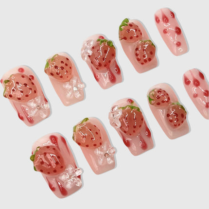 Berry Sweet Press-On Nails❤️🍓