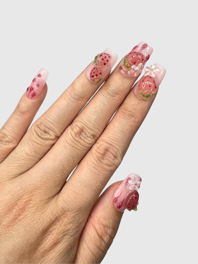 Berry Sweet Press-On Nails❤️🍓