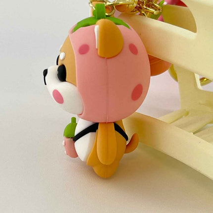 Strawberry Shiba Keychain ❤️🍓