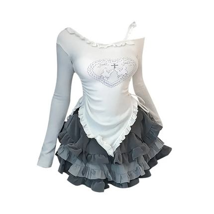 Moonlit Ruffle Separates🩶✨
