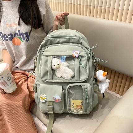 Pastel Pocket Travel Backpack🤍✨