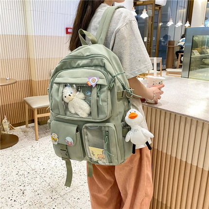 Pastel Pocket Travel Backpack🤍✨
