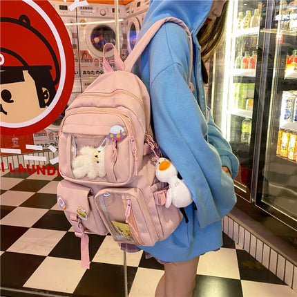 Pastel Pocket Travel Backpack🤍✨