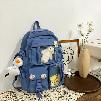 Pastel Pocket Travel Backpack🤍✨