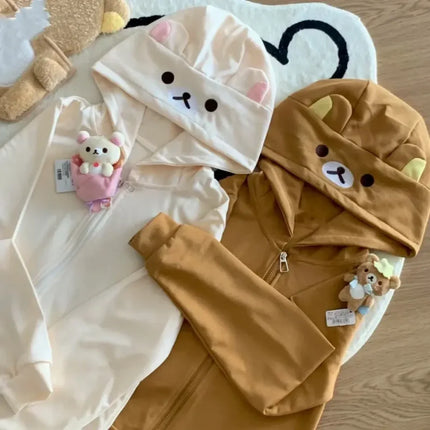 Snuggle Critter Zip-Up Hoodie🤎🧸