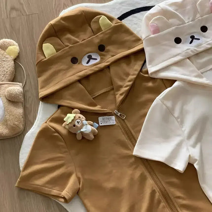 Snuggle Critter Zip-Up Hoodie🤎🧸